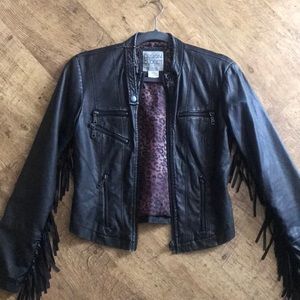 fringe leather jacket